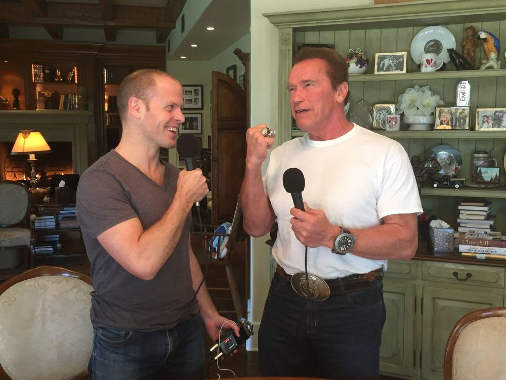 Tim Ferris talks with Arnold Schwarzenegger - keys to building a successful business