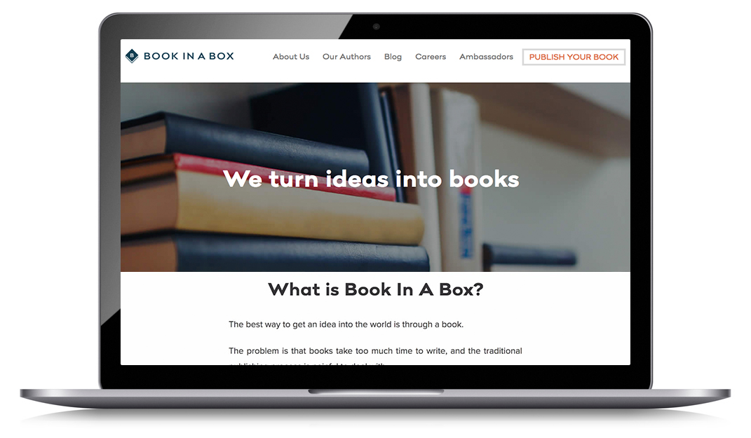 Book in a Box is a great example of a unique online business idea by a writer