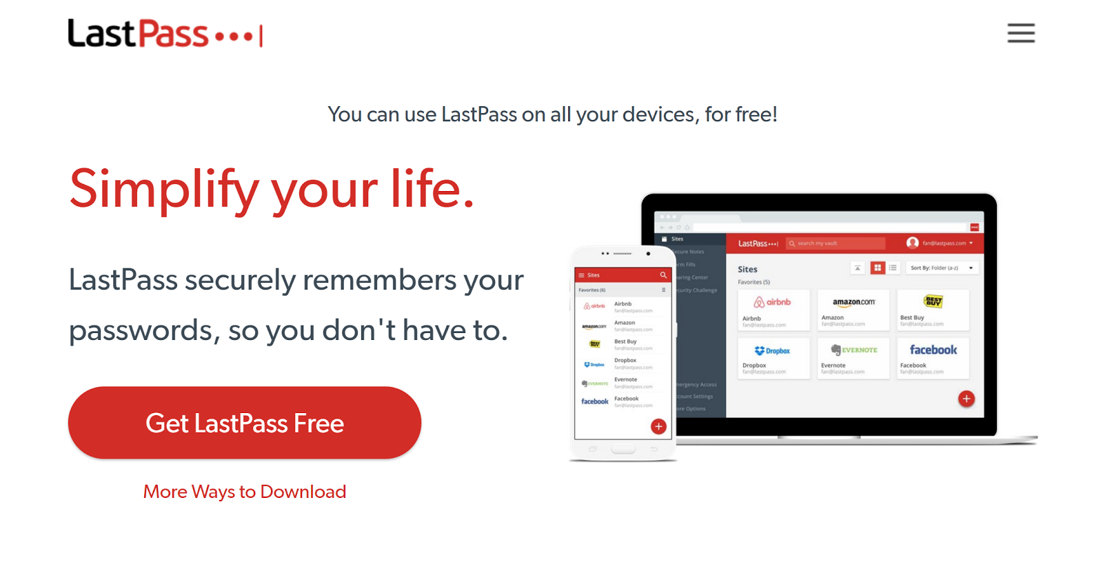 Work from anywhere apps -- LastPass for password management