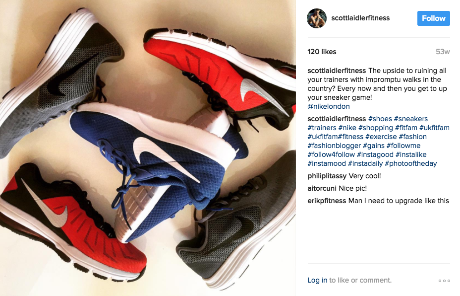 Scott Laidler uses Instagram marketing to promote his sporting goods company