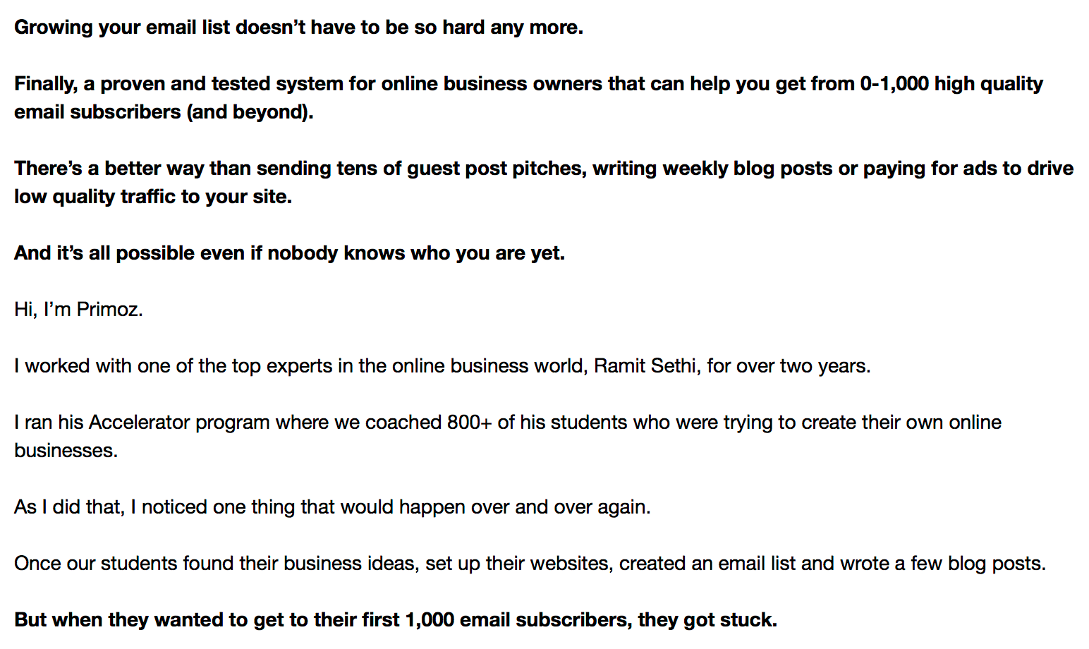 A strong hook on your sales page is a key part of a successful product launch strategy