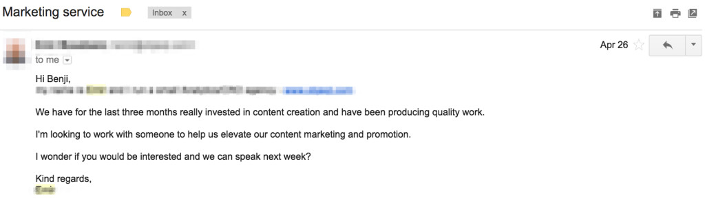 Actual email responses about our course launch. Notice the subject line.