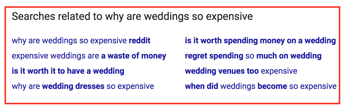 wedding google search