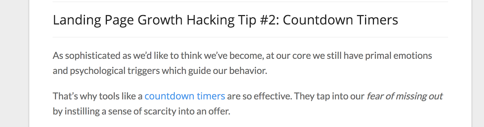 Countdown timer "best practice"